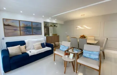 Apartamento em piata 3/4  revertido para 2/4 com suíte 1 vagas