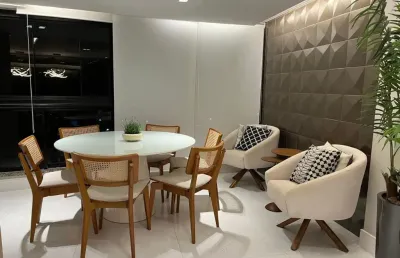 Apartamento alphaville 3/4 2 vagas finamente decorado