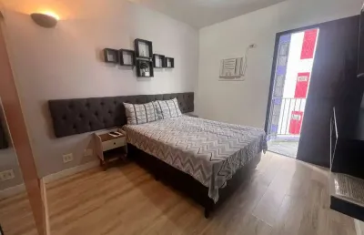 Flat à venda, 1 quarto, 1 vaga, centro - são vicente/sp