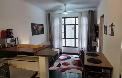 Apartamento à venda, 1 quarto, 1 suíte, 1 vaga, itararé - são vicente/sp