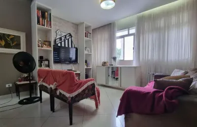 Apartamento à venda, 3 quartos, 1 vaga, gonzaga - santos/sp