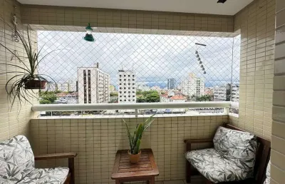 Apartamento à venda, 3 quartos, 1 suíte, 2 vagas, boqueirão - santos/sp