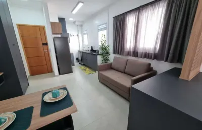 Apartamento à venda, 1 quarto, 1 vaga, josé menino - santos/sp