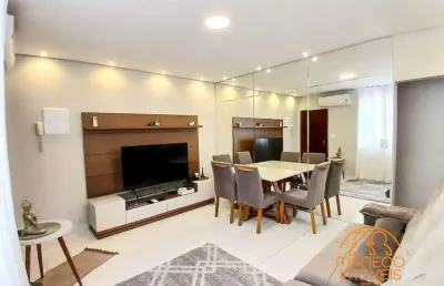 Apartamento à venda, 3 quartos, 1 vaga, são jorge - santos/sp