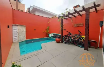 Sobrado à venda, 4 quartos, 2 suítes, 1 vaga, aparecida - santos/sp