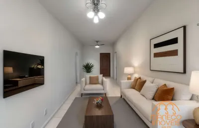Apartamento à venda, 2 quartos, 1 vaga, vila mathias - santos/sp