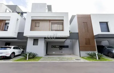 Casa em condomínio fechado com 3 quartos à venda na rua antônio turíbio teixeira braga, 367, santa felicidade, curitiba, 173 m2 por r$ 1.780.000