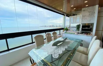 Apartamento com 4 dormitórios à venda, 480 m² por r$ 4.800.000,00 - praia da costa - vila velha/es