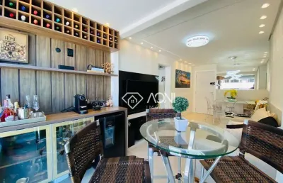(porteira fechada). lindo apartamento, pertinho da praia com 2 dormitórios à venda, 63 m² por r$ 998.000 - praia de itapoã - vila velha/es