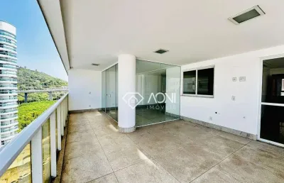Apartamento com 4 dormitórios à venda, 141 m² por r$ 2.007.000,00 - praia da costa - vila velha/es