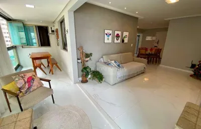Apartamento com 3 dormitórios à venda, 123 m² por r$ 1.300.000,00 - praia de itaparica - vila velha/es