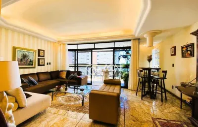 Apartamento amplo com 4 dormitórios, sol da manhã, varandão vista mar 200m², localização privilegiada por r$ 1.800.000 -praia da costa - vila velha/es