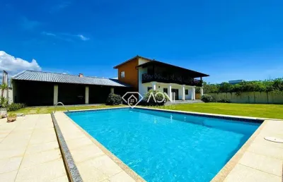 Linda casa duplex, sol da manhã, pisciana grande e gramadinho sensacional à venda, 355 m² por r$ 1.950.000 - morada do sol - vila velha/es