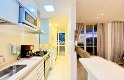 Lindo apartamento, andar alto, vista deslumbrante com 2 quartos à venda, 62 m² por r$699.000,0 - jardim camburi - vitória/es