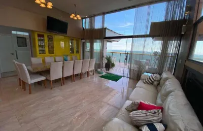 Cobertura com 4 dormitórios à venda, 700 m² por r$ 8.500.000,00 - praia da costa - vila velha/es