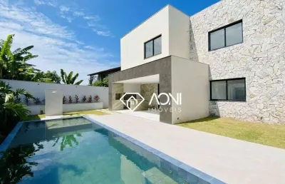 Casa com 4 dormitórios à venda, 306 m² por r$ 4.500.000,00 - interlagos - vila velha/es
