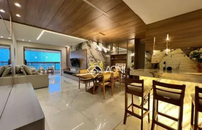 Apartamento com 4 dormitórios à venda, 155 m² por r$ 3.500.000,00 - mata da praia - vitória/es