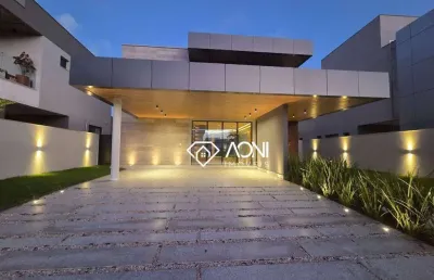 Casa com 4 dormitórios à venda, 314 m² por r$ 2.900.000,00 - alphaville jacuhy - serra/es