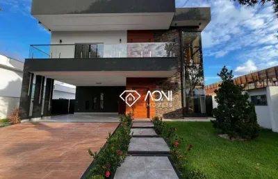 Casa com 4 dormitórios à venda, 340 m² por r$ 3.500.000,00 - alphaville jacuhy - serra/es