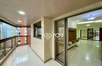 Apartamento com 4 dormitórios para alugar, 186 m² por r$ 7.011,85/mês - praia da costa - vila velha/es