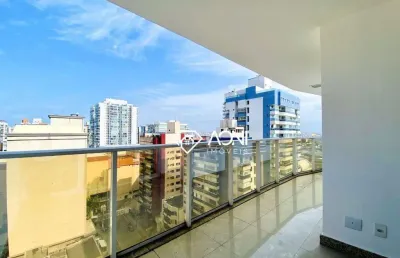 Lindo apartamento, andar alto, varandão com 3 dormitórios à venda, 102 m² por r$ 1.340.000 - praia da costa - vila velha/es