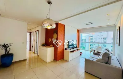 Apartamento com 3 dormitórios à venda, 110 m² por r$ 1.100.000,00 - praia da costa - vila velha/es