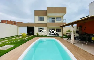 Casa duplex - 3 dormitórios com piscina - 193m² área construída - por r$ 1.149.000,00 - interlagos 2 - vila velha/es