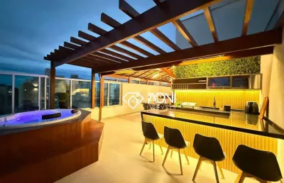 Cobertura com 4 dormitórios à venda, 180 m² por r$ 2.390.000,00 - praia da costa - vila velha/es