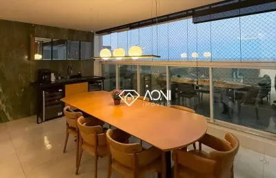 Apartamento com 4 dormitórios à venda, 135 m² por r$ 3.200.000,00 - praia da costa - vila velha/es