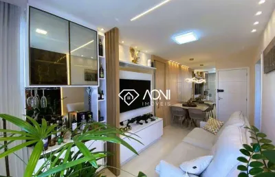Apartamento com 2 dormitórios à venda, 54 m² por r$ 640.000,00 - jockey de itaparica - vila velha/es