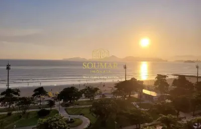 Apartamento de  2 dormitórios com vista mar- aparecida / santos