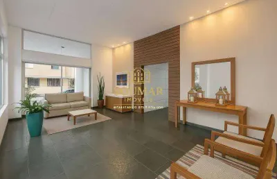 Apartamento quadra da praia. vista para o mar. 3 quartos- boqueirâo -santos