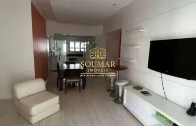 Apartamento para locação 2 dormitórios, 2 banheiros, gonzaga - santos/sp