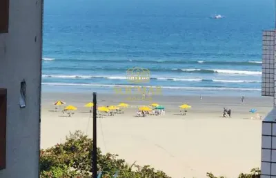 Prédio frente mar - apto 2 dorms c/ garagem privativa - gonzaga, santos/sp