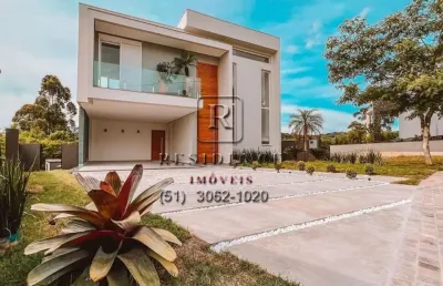 Casa em condomínio fechado com 3 quartos à venda na estrada das três meninas, 1501, vila nova, porto alegre, 250 m2 por r$ 2.790.000