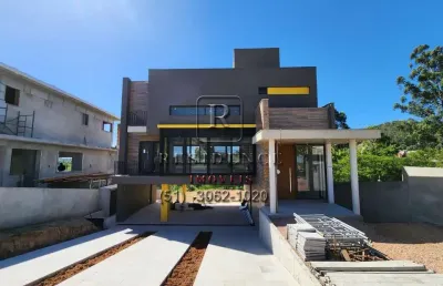 Casa em condomínio fechado com 3 quartos à venda na estrada das três meninas, 1501, vila nova, porto alegre, 258 m2 por r$ 2.500.000
