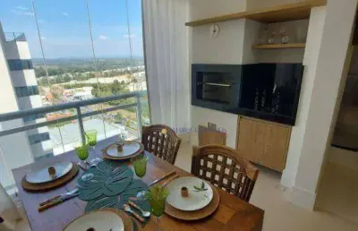 Apartamento com 1 dormitório para alugar, 55 m² por r$ 5.980/mês - vila homero - indaiatuba/sp