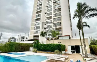 Apartamento brooklin proximo av. berrini andar alto vista livre