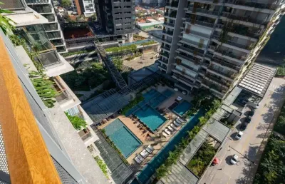 Apartamento brooklin pronto para morar andar alto vista livre