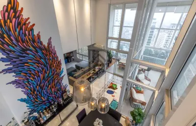 Apartamento chacara klabin sala com pé-direito duplo