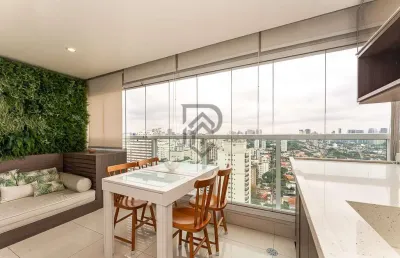 Apartamento brooklin alto padrão andar alto vista livre