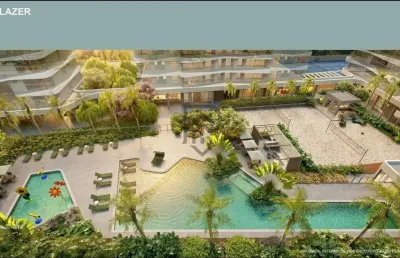 Apartamento alto padrão cerâmica com quadra de tênis e private pool house,