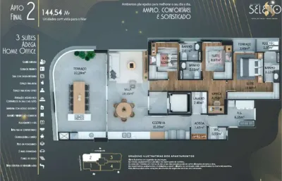 Apartamento com 3 quartos à venda em guilhermina - sp