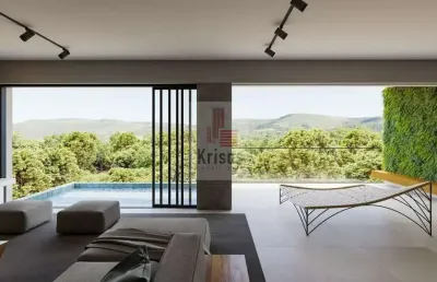Linda casa moderna com projeto integrado e vista deslumbrante!