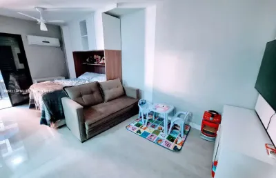 Flat para locação em são vicente, centro, 1 dormitório, 1 banheiro, 1 vaga