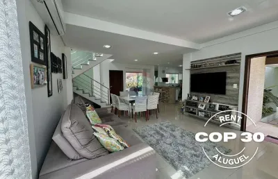 Aluguel cop30 - casa no residencial castanheira - 4 suítes (8 pessoas)