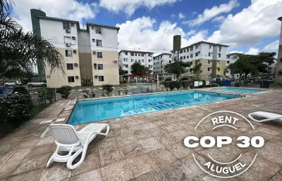 Aluguel cop30 - apartamento no condomínio ideal samambaia - 2 quartos (4 pessoas)