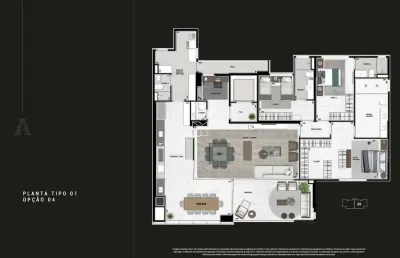 Apartamento apogeo, 3 quartos sendo 1 com gran suite, escritório espaços gourmet