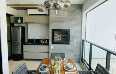 Apartamento apto halissa, 3 suites, moveis planejados, lavanderia, 3 garagens