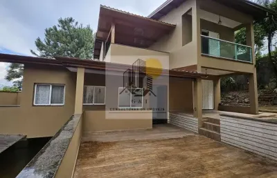 Casa em condomínio fechado com 5 quartos à venda na estrada da aldeia, parque frondoso, cotia, 400 m2 por r$ 2.500.000